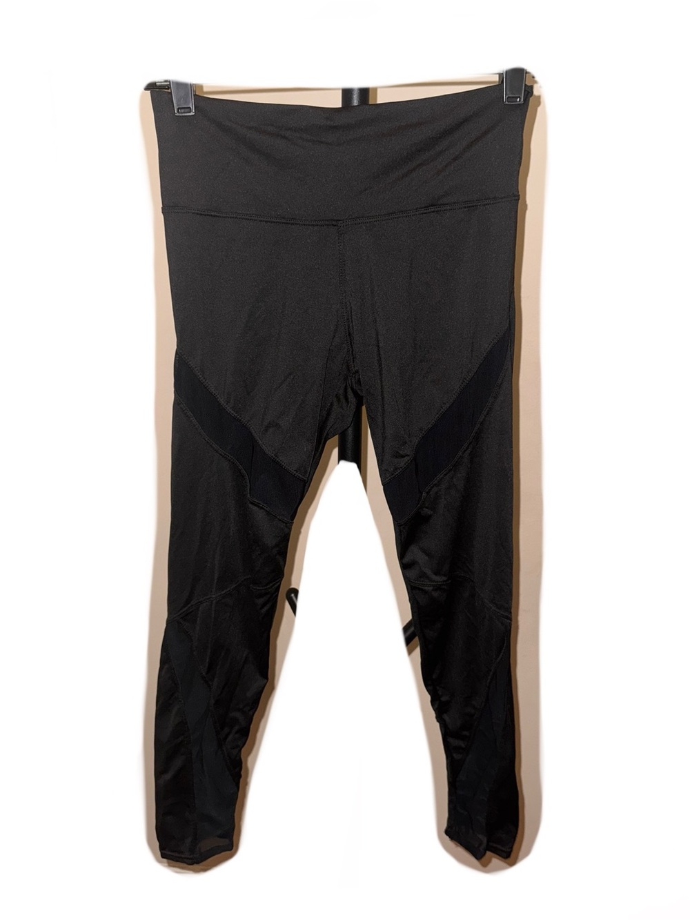 Womens Black High-Waist Athletic Leggings